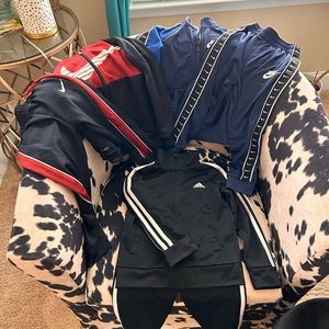 Bundle: 2 Nike Dri-Fit Jogger outfit, 1 adidas outfit